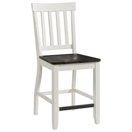 Two-Tone Counter Height Side Chair